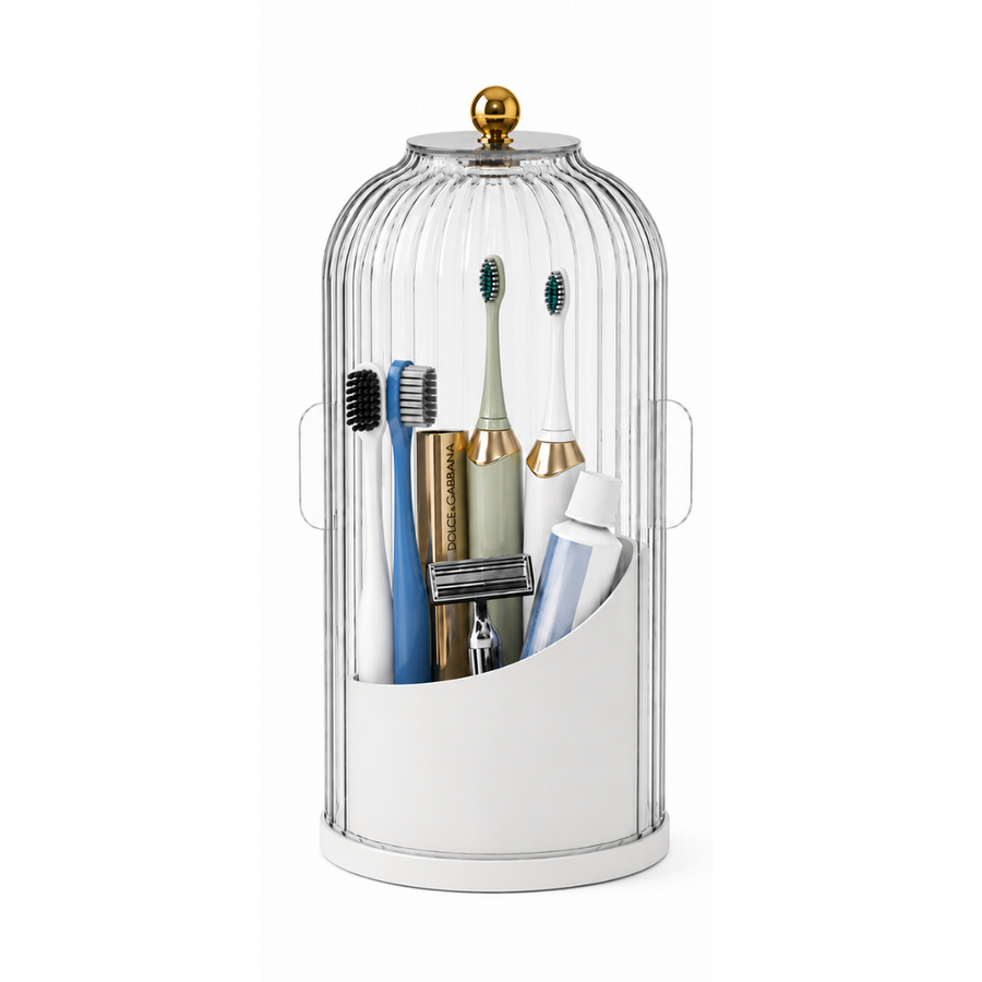 Multi-purpose 360° rotating brush holder stand