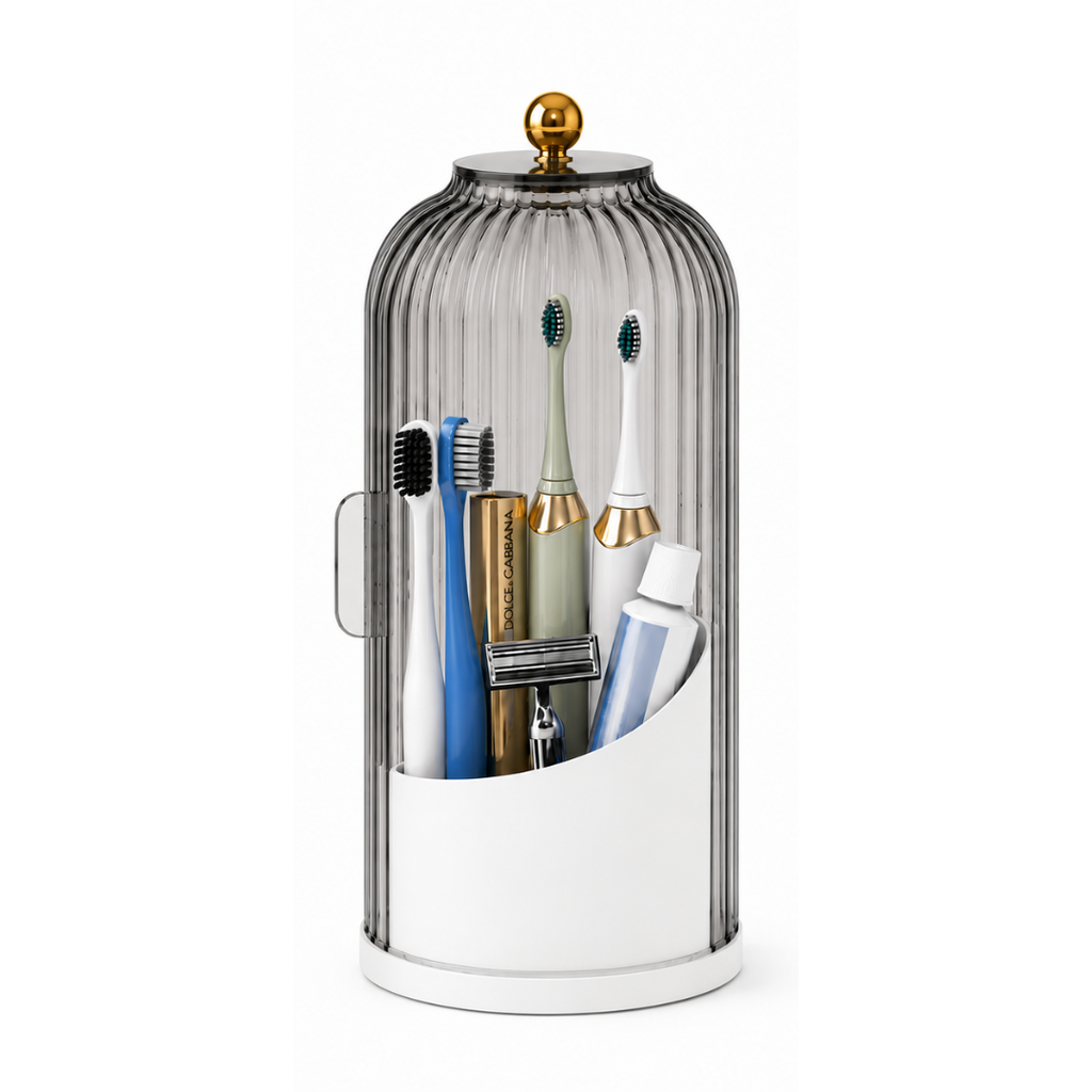 Multi-purpose 360° rotating brush holder stand