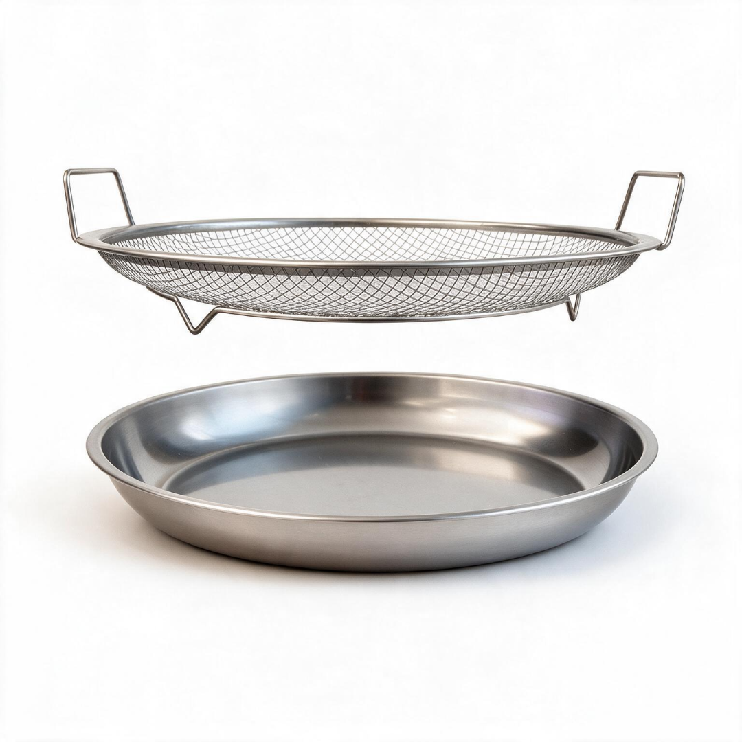 Stainless Steel Fry & Drain Rack for Snacks