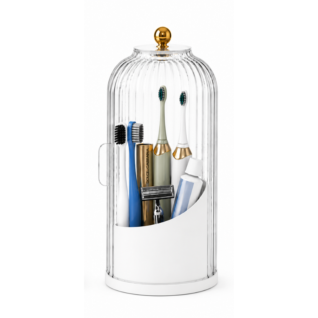 Multi-purpose 360° rotating brush holder stand