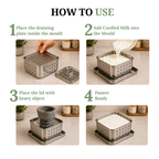 Stainless Steel Paneer Maker Mould with Press Lid | 450ml