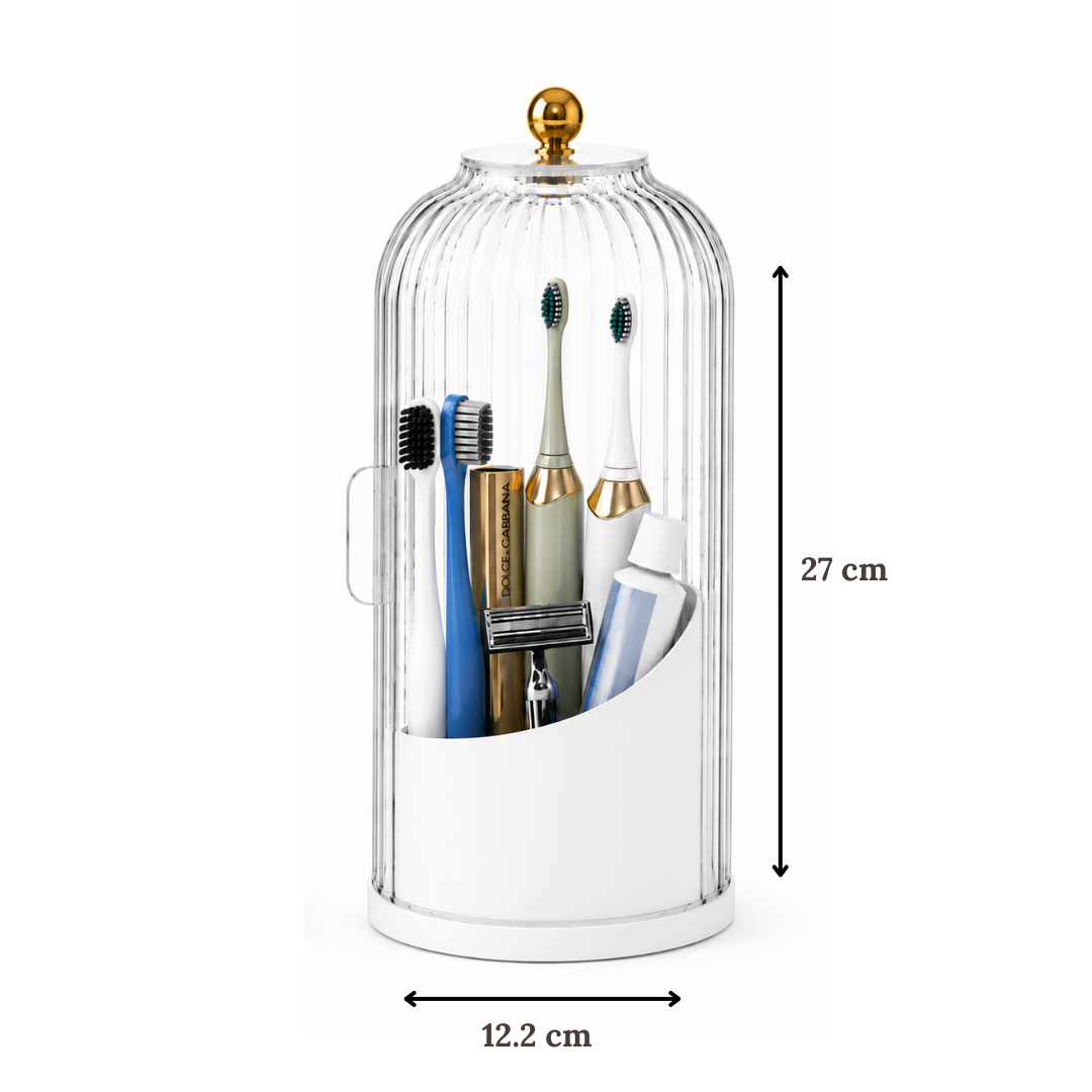 Multi-purpose 360° rotating brush holder stand