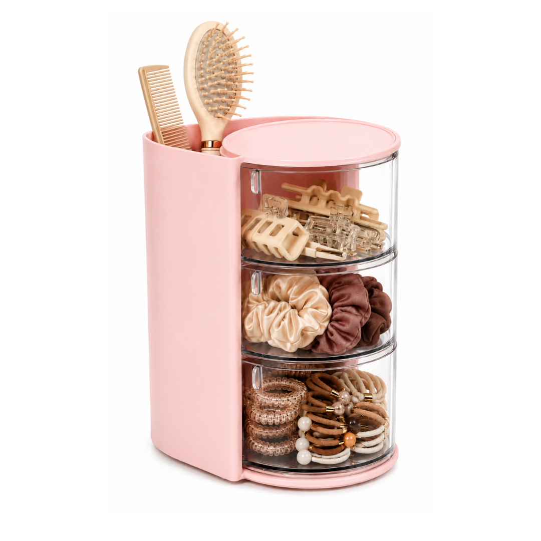 Hair Accessories Organizer with Brush Holder