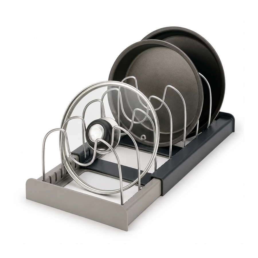 Misfit Home Expandable Kitchen Cookware Organizer Rack