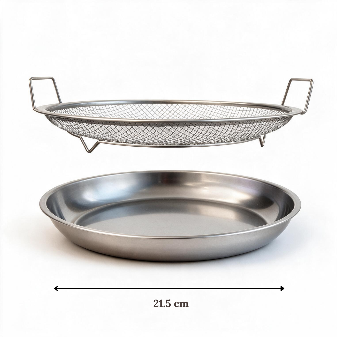 Stainless Steel Fry & Drain Rack for Snacks