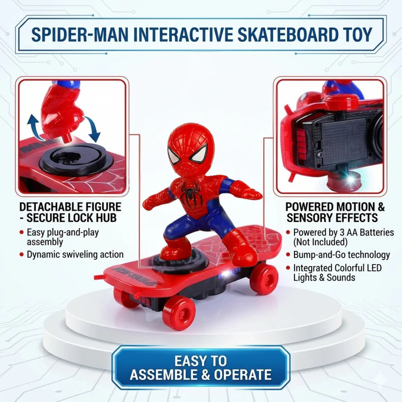 Spider-Man Stunt Scooter & Skateboard