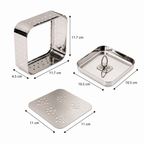 Stainless Steel Paneer Maker Mould with Press Lid | 450ml