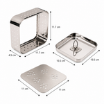 Load image into Gallery viewer, Stainless Steel Paneer Maker Mould with Press Lid | 450ml
