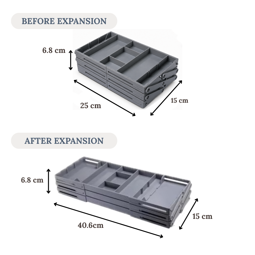 3 Tier Expandable Drawer Organizer