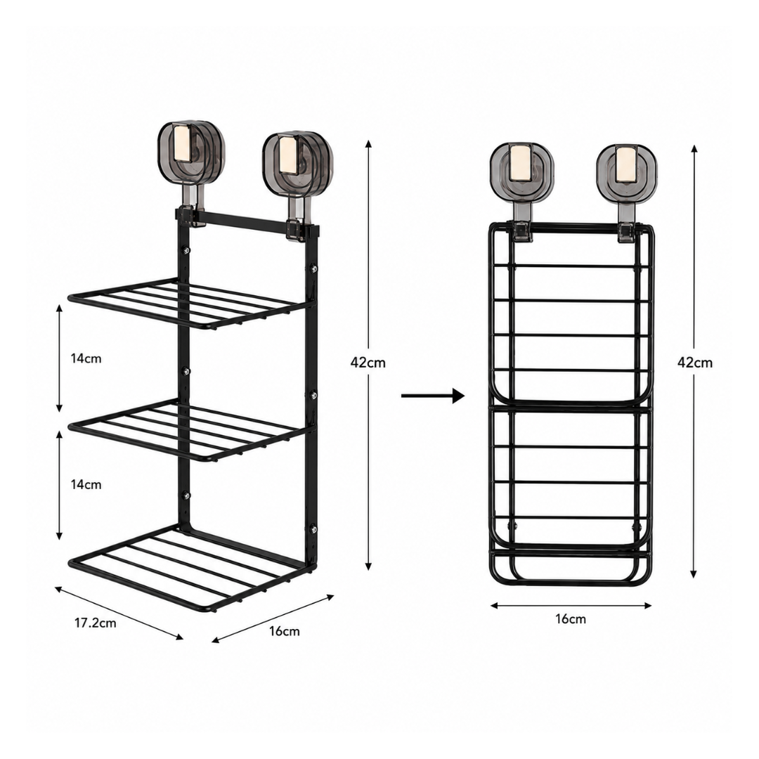 Wall-Mounted Multifunctional Kitchen Organiser Rack