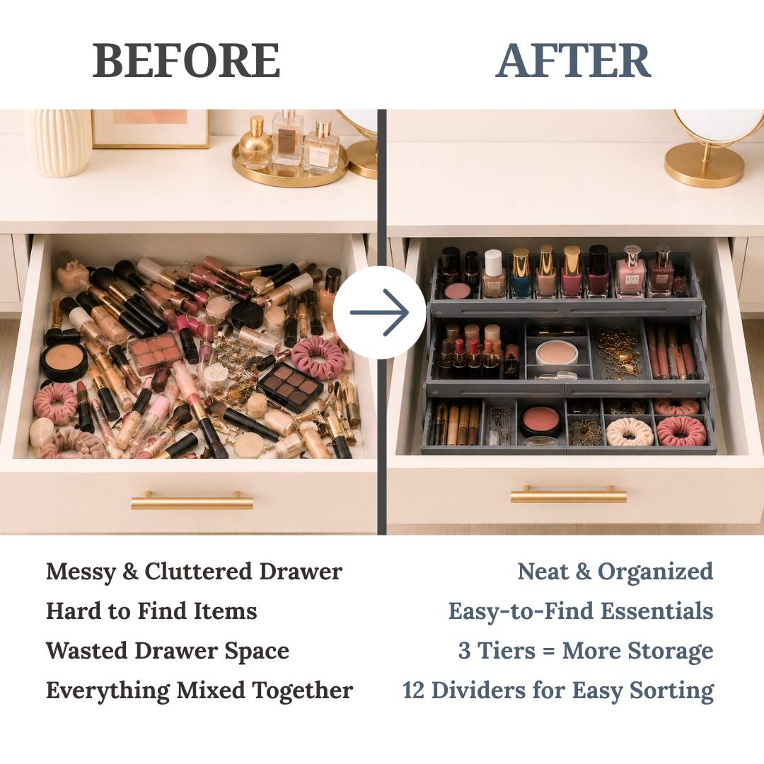 3 Tier Expandable Drawer Organizer