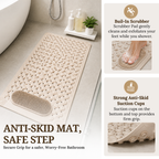 Anti Skid Mat for Bathroom Floor - Beige