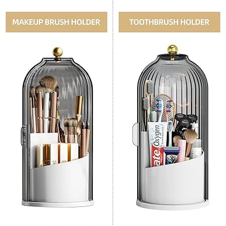 Multi-purpose 360° rotating brush holder stand