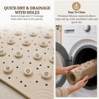 Anti Skid Mat for Bathroom Floor - Beige