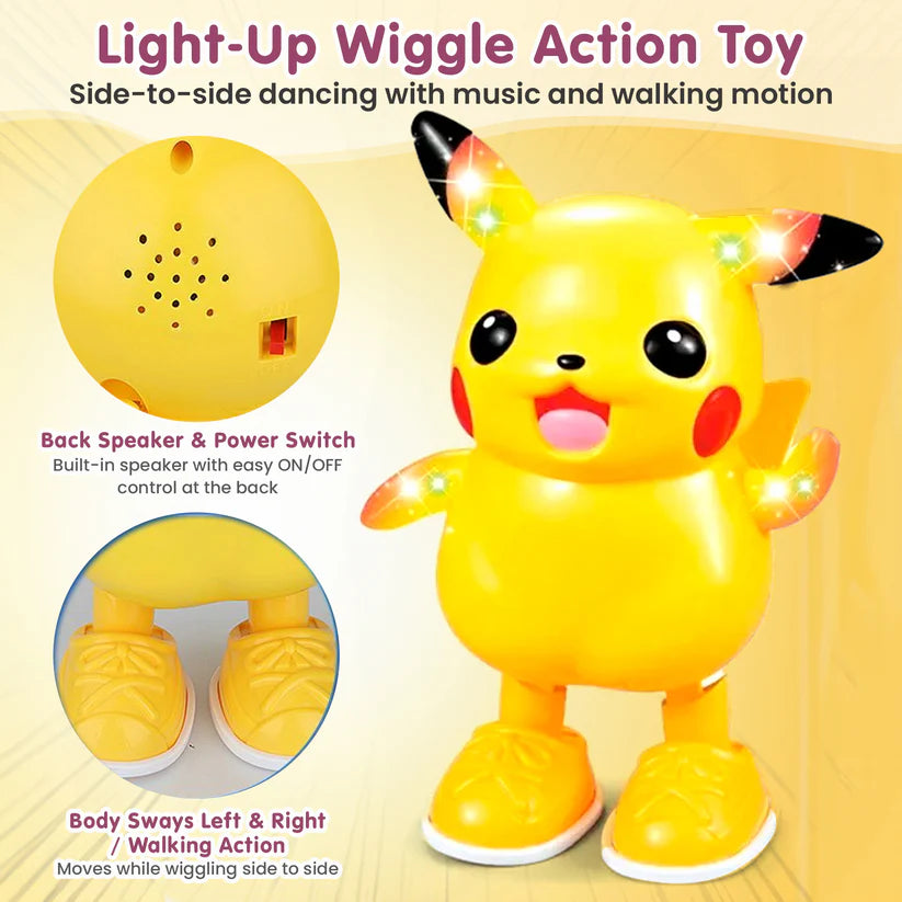Dancing Pikachu Wiggle Walk Interactive Kids Toy