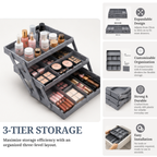 3 Tier Expandable Drawer Organizer