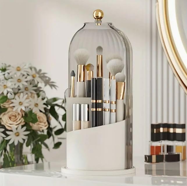 Multi-purpose 360° rotating brush holder stand