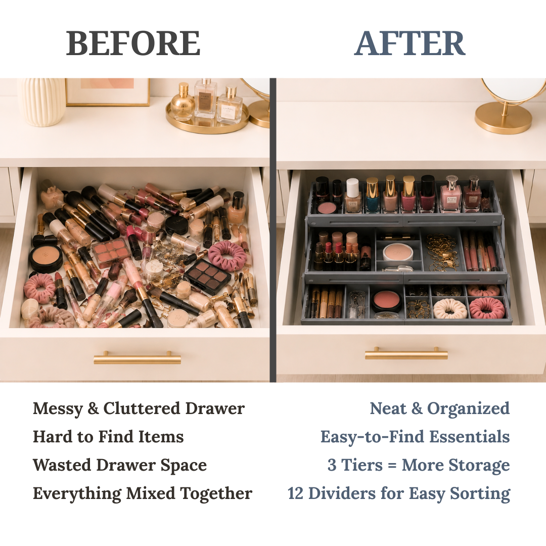 3 Tier Expandable Drawer Organizer