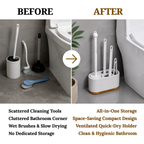 Silicone Toilet Brush and Holder Set