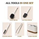 Load image into Gallery viewer, Silicone Toilet Brush and Holder Set
