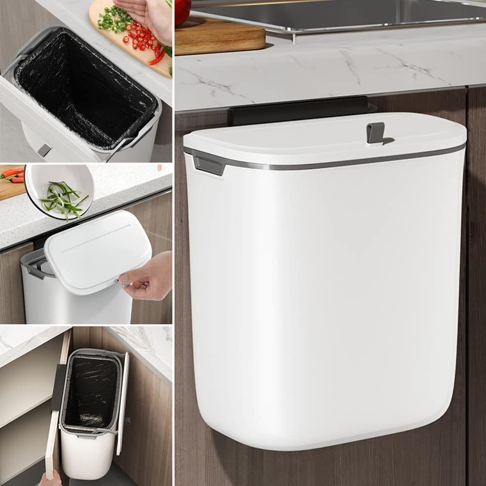 Wall Mounted Hanging Trash Can