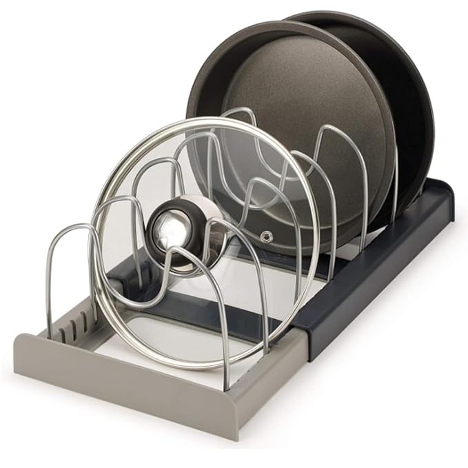Misfit Home Expandable Kitchen Cookware Organizer Rack