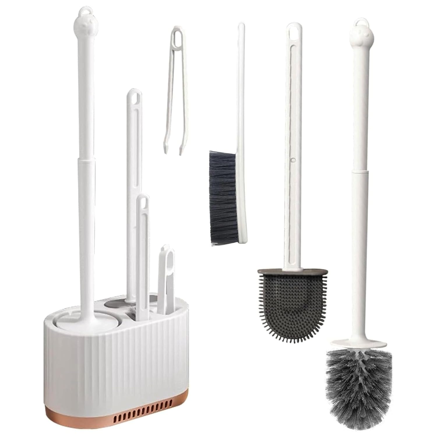 Silicone Toilet Brush and Holder Set
