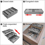 3 Tier Expandable Drawer Organizer