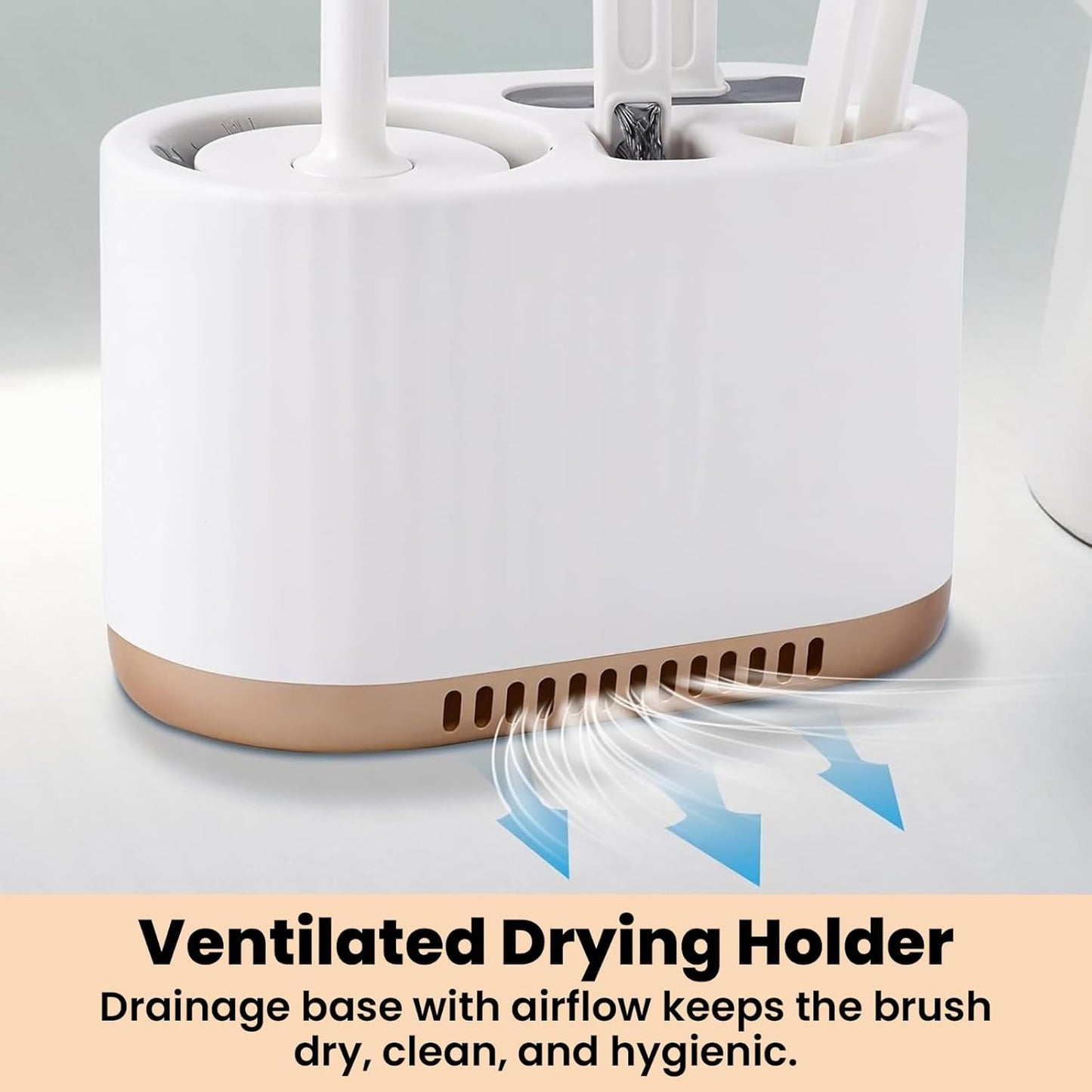 Silicone Toilet Brush and Holder Set