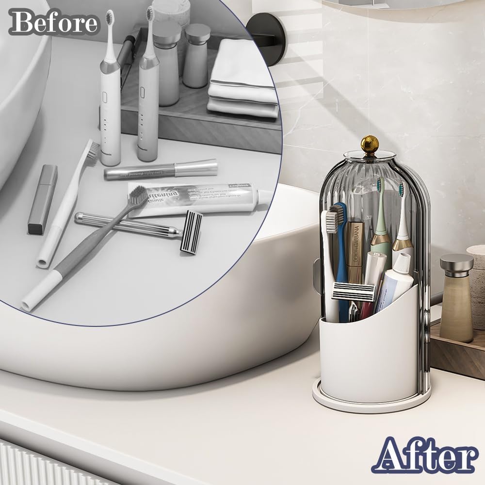 Multi-purpose 360° rotating brush holder stand