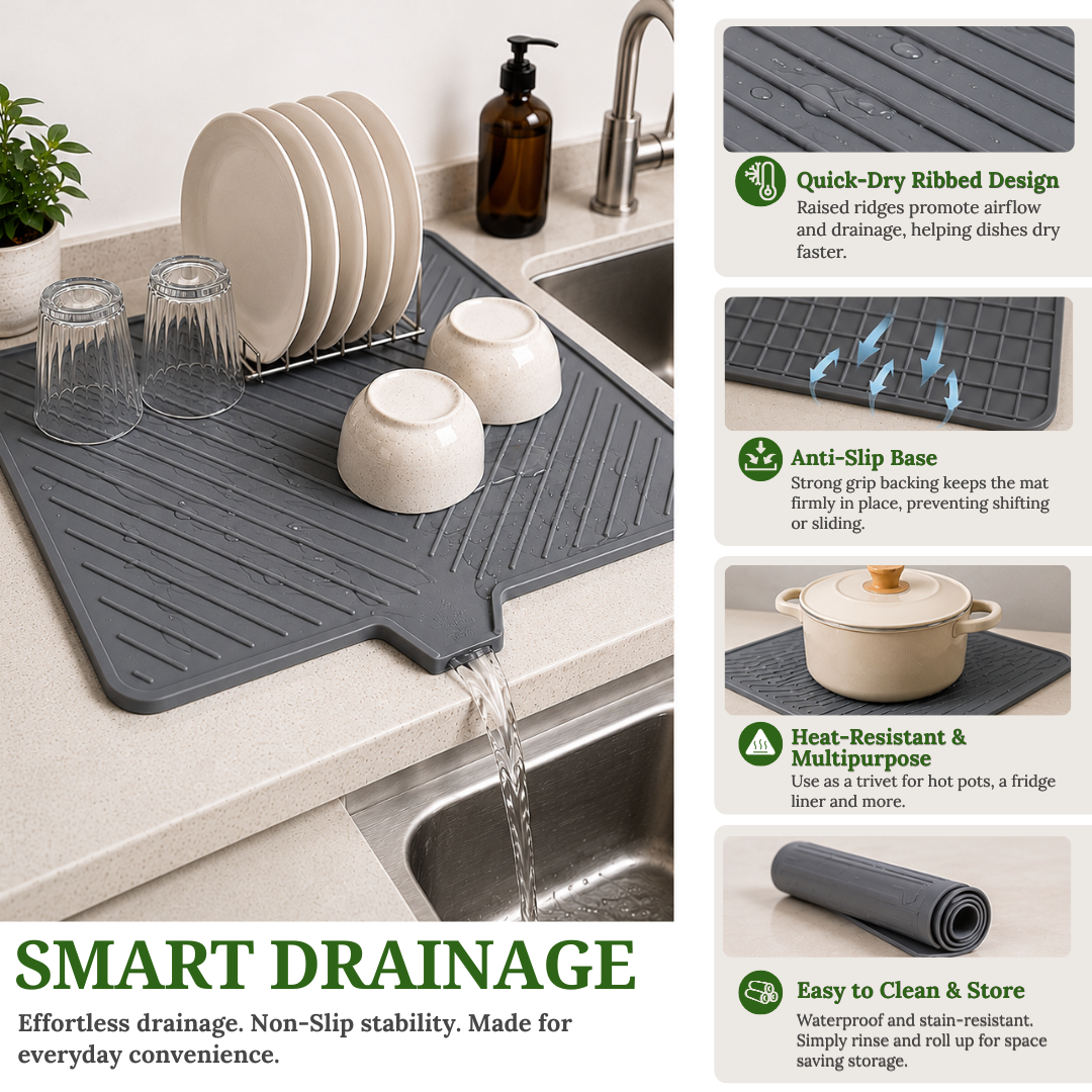 Silicone Kitchen Dish Drying Mat