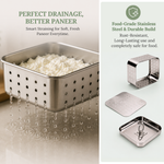 Load image into Gallery viewer, Stainless Steel Paneer Maker Mould with Press Lid | 450ml
