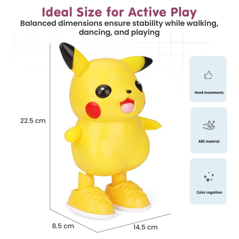 Dancing Pikachu Wiggle Walk Interactive Kids Toy
