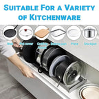 Misfit Home Expandable Kitchen Cookware Organizer Rack