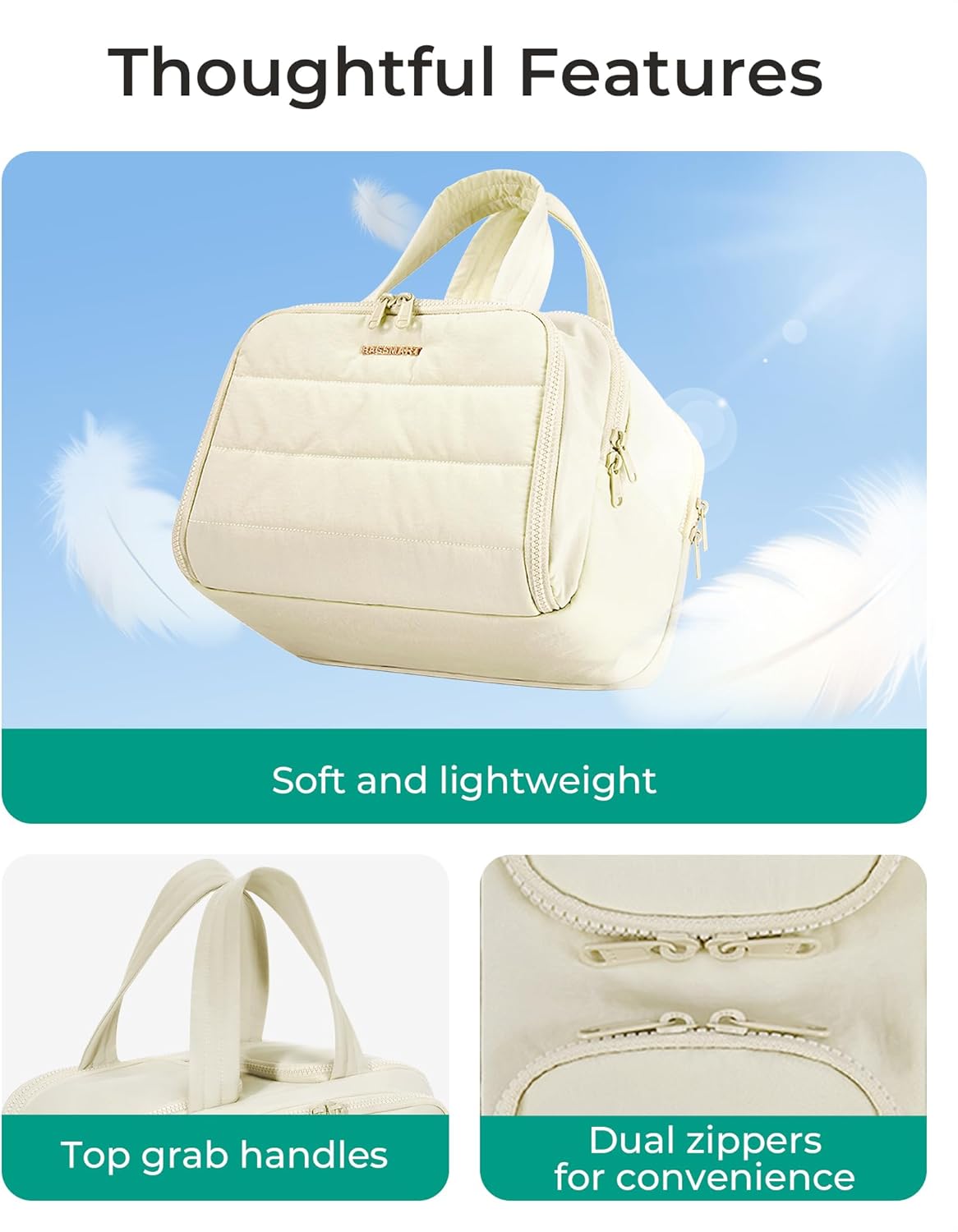 Large Travel Cosmetic Makeup Bag Organizer