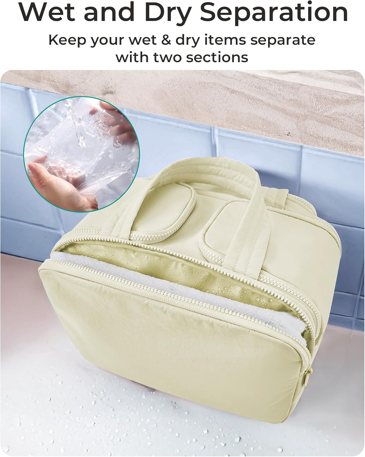 Large Travel Cosmetic Makeup Bag Organizer
