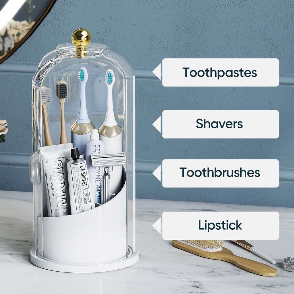 Multi-purpose 360° rotating brush holder stand