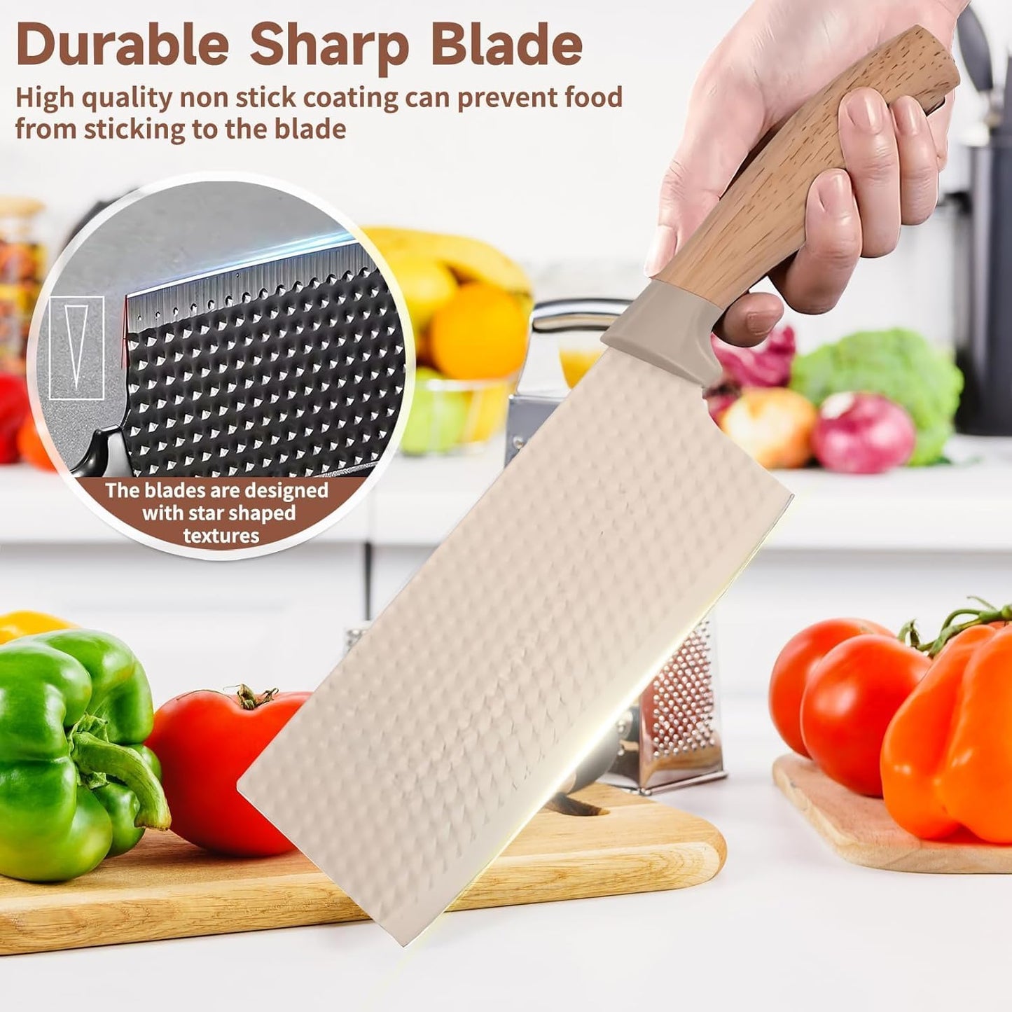 Premium 6-Piece Stainless Steel Kitchen Knife Set