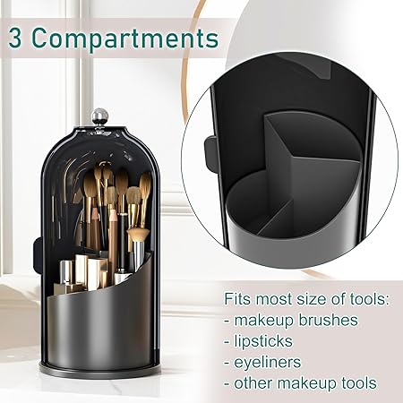 Multi-Purpose 360° Rotating Brush Holder Stand
