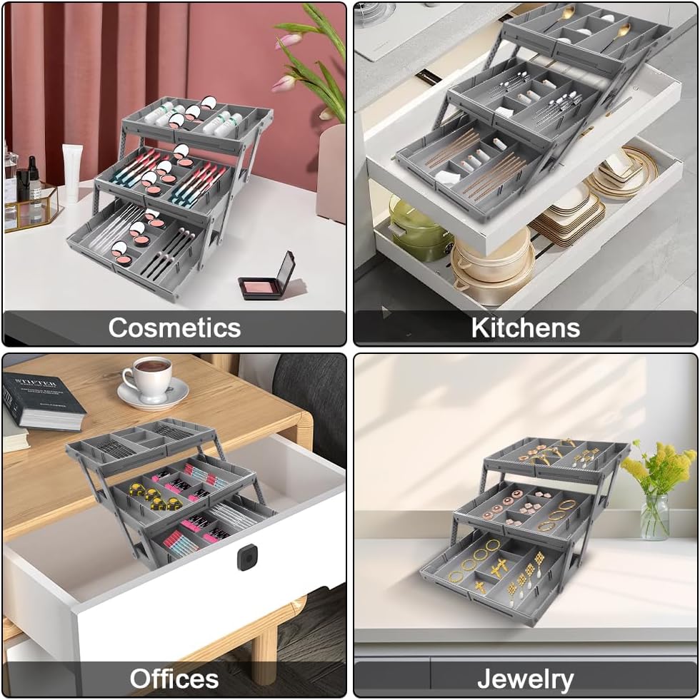 Multi-Purpose 3 Tier Drawer Organizer