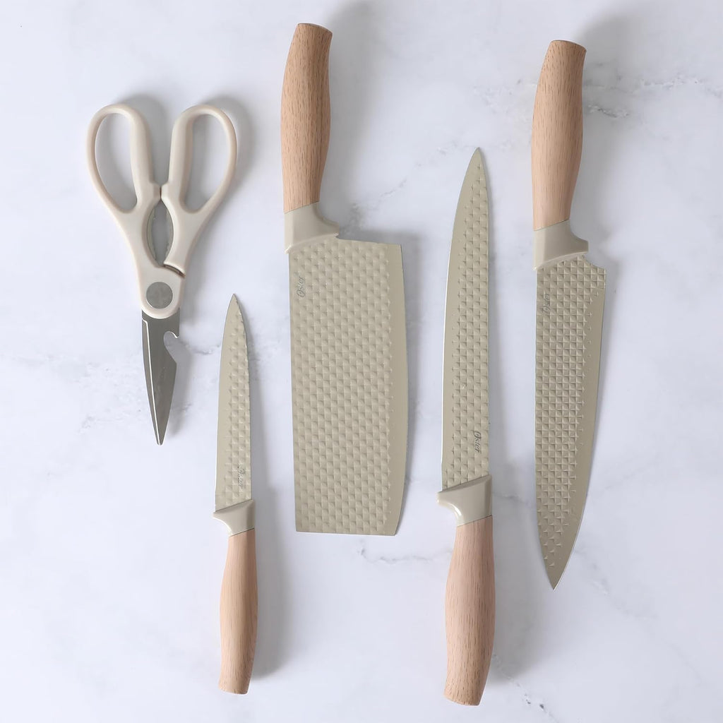 Premium 6-Piece Stainless Steel Kitchen Knife Set