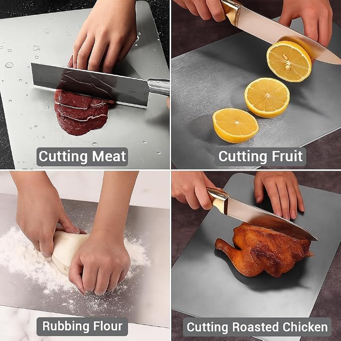 Misfit home premium stainless steel chopping board