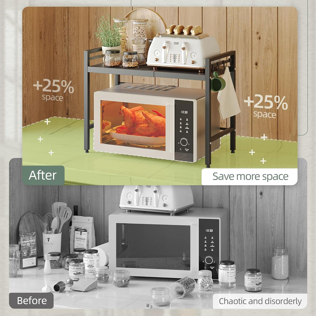 Kitchen Expandable Metal Microwave Oven Stand