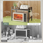 Load image into Gallery viewer, Kitchen Expandable Metal Microwave Oven Stand
