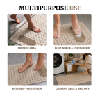 Anti Skid Mat for Bathroom Floor - Beige