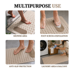 Load image into Gallery viewer, Anti Skid Mat for Bathroom Floor - Beige

