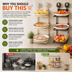 Wall-Mounted Multifunctional Kitchen Organiser Rack