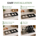 Load image into Gallery viewer, Misfit Home Expandable Kitchen Cookware Organizer Rack

