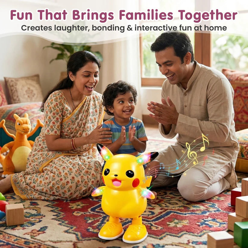 Dancing Pikachu Wiggle Walk Interactive Kids Toy