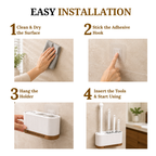Silicone Toilet Brush and Holder Set